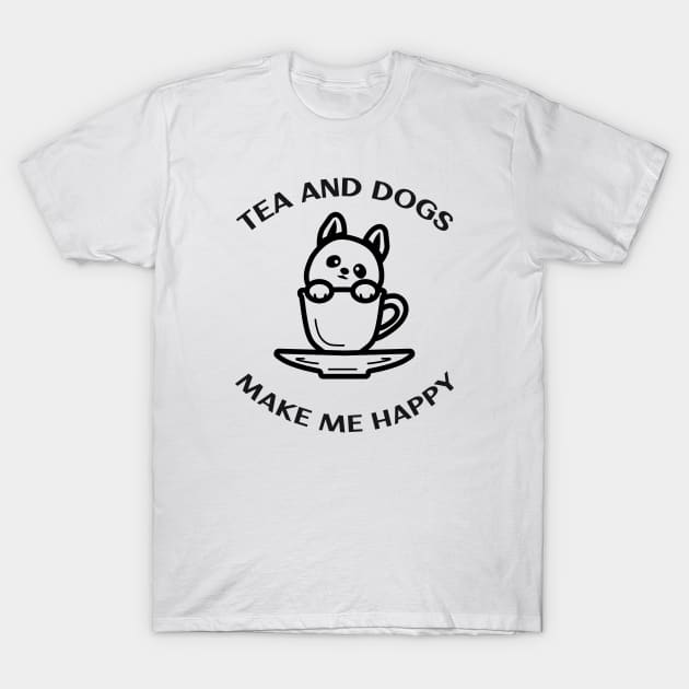 Tea and Dogs T-Shirt by Octeapus